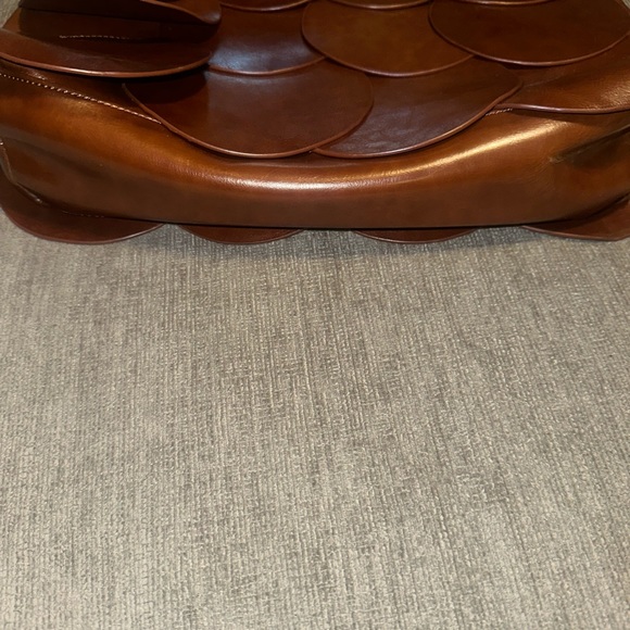 Gucci fish scale brown leather purse - Picture 5 of 9